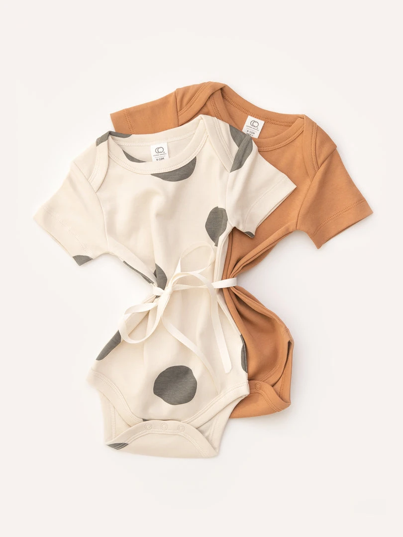 Colored Organics 2-Pack Short Sleeve Bodysuits 6 Colored Organics 2-Pack Short Sleeve Bodysuits