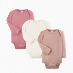 Colored Organics 3-Pack Classic Long Sleeve Bodysuits