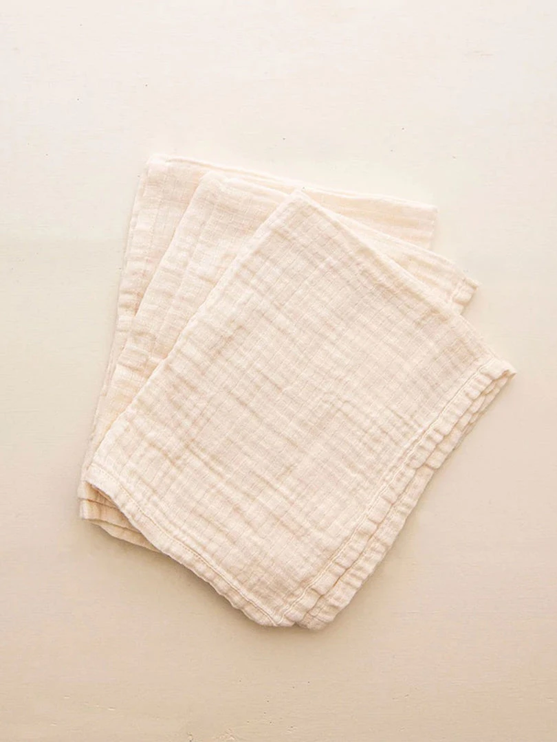 Blaynk Organic Muslin Burp Cloths 3-Pack Baby (0-24m) 3 Blaynk Organic Muslin Burp Cloths 3-Pack Baby (0-24m)