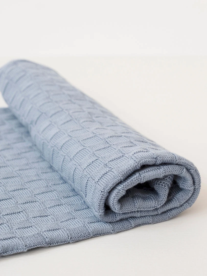 Echoview Fiber Mill Baby (0-24m) Organic Cotton Basketweave Baby Blanket 4 Echoview Fiber Mill Baby (0-24m) Organic Cotton Basketweave Baby Blanket