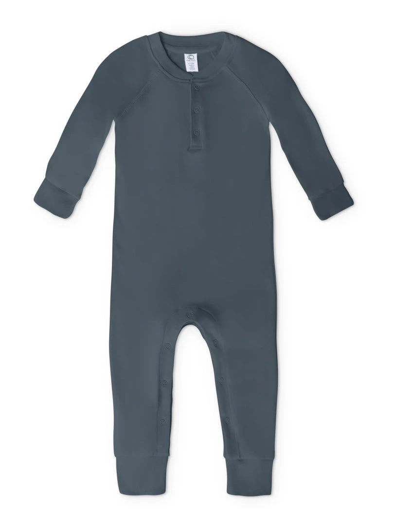 Colored Organics Baby (0-24m) Brix Henley Romper 7 Colored Organics Baby (0-24m) Brix Henley Romper
