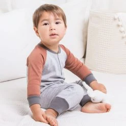 Colored Organics Baby (0-24m) Brix Henley Romper 9 Colored Organics Baby (0-24m) Brix Henley Romper