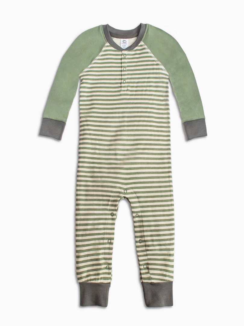 Colored Organics Baby (0-24m) Brix Henley Romper 3 Colored Organics Baby (0-24m) Brix Henley Romper
