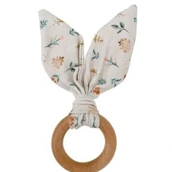 Chewable Charm Crinkle Bunny Ears Teether Ring 9 Chewable Charm Crinkle Bunny Ears Teether Ring