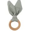 Chewable Charm Crinkle Bunny Ears Teether Ring 2 Chewable Charm Crinkle Bunny Ears Teether Ring