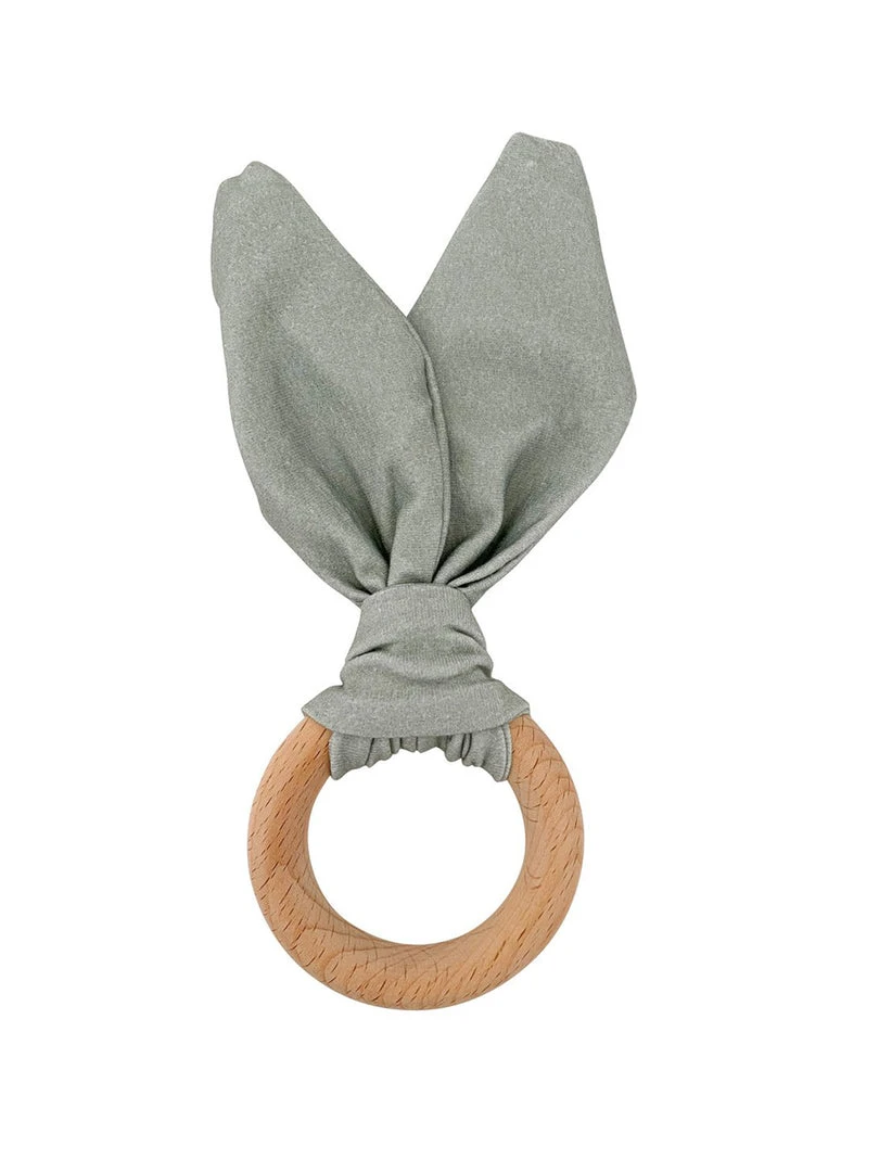 Chewable Charm Crinkle Bunny Ears Teether Ring 3 Chewable Charm Crinkle Bunny Ears Teether Ring