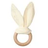 Ali + Oli Crinkle Bunny Ears Wooden Teether Baby (0-24m)