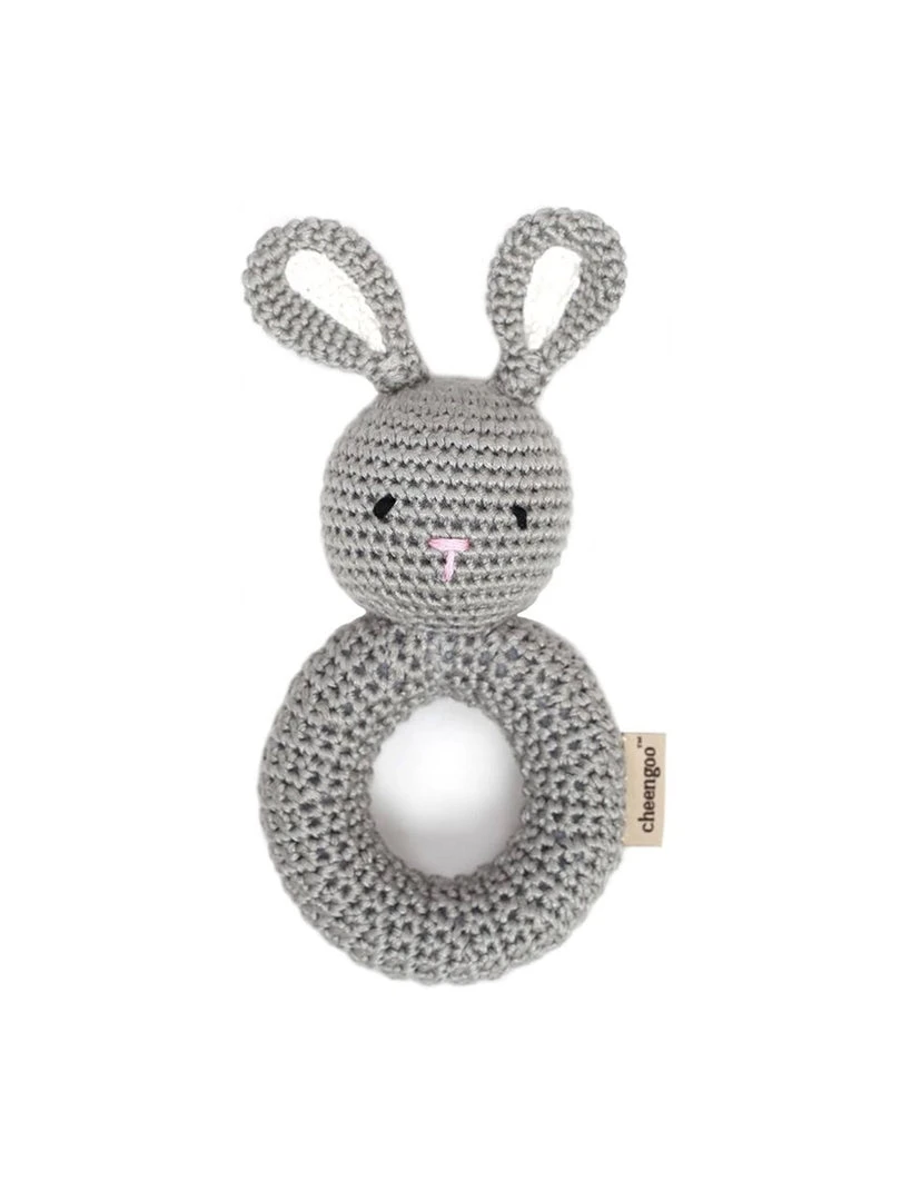 Cheengoo Baby (0-24m) Crochet Bunny Rattle 3 Cheengoo Baby (0-24m) Crochet Bunny Rattle