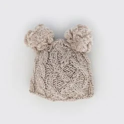 Huggalugs Newborn Double Pom Pom Hat