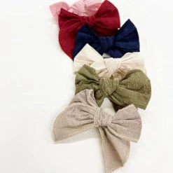 Golden Dot Lane Baby (0-24m) Mini Linen Bow Hair Clip 10 Golden Dot Lane Baby (0-24m) Mini Linen Bow Hair Clip