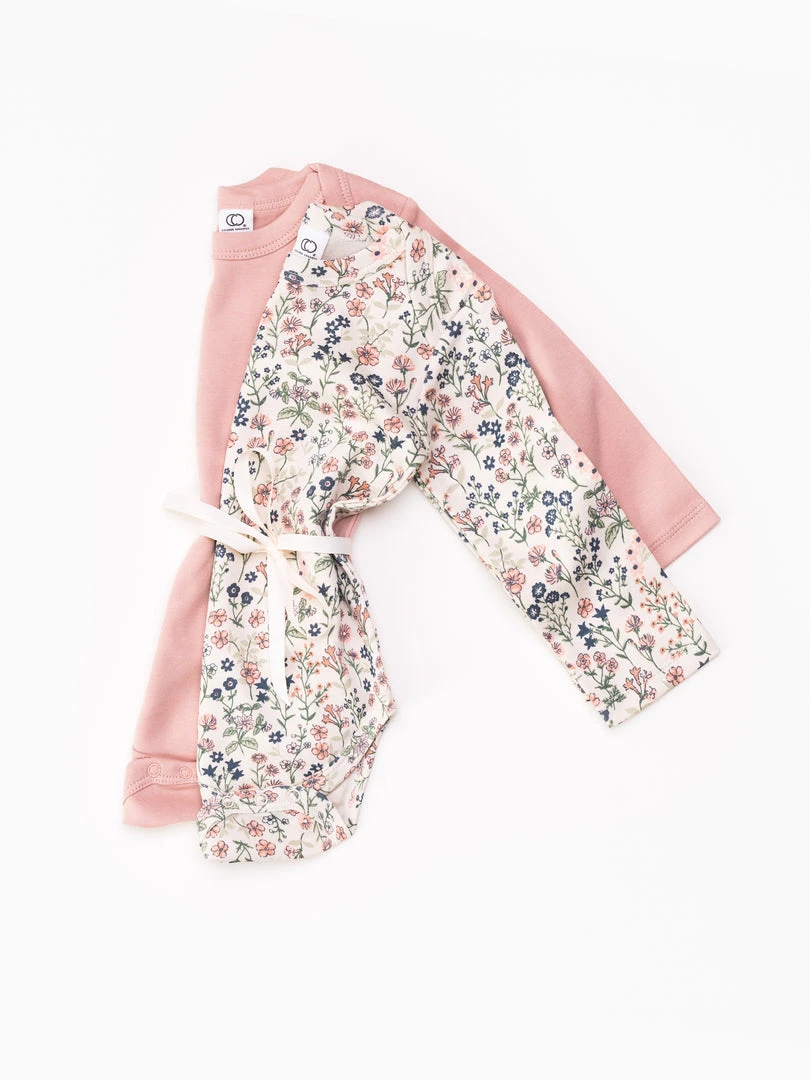 Colored Organics Baby (0-24m) 2-Pack Long Sleeve Bodysuits 4 Colored Organics Baby (0-24m) 2-Pack Long Sleeve Bodysuits