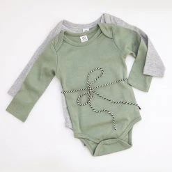 Colored Organics 2-Pack Organic Long Sleeve Bodysuits