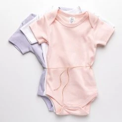 Colored Organics 3-Pack Short Sleeve Bodysuits Baby (0-24m)