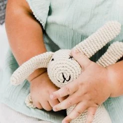 Pebble Baby (0-24m) Organic Bunny Rattle