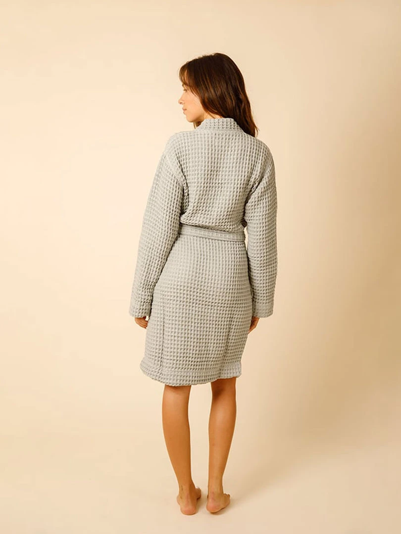 Happy Place Gifts Organic Cotton Waffle Robe 4 Happy Place Gifts Organic Cotton Waffle Robe