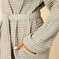 Happy Place Gifts Organic Cotton Waffle Robe 7 Happy Place Gifts Organic Cotton Waffle Robe