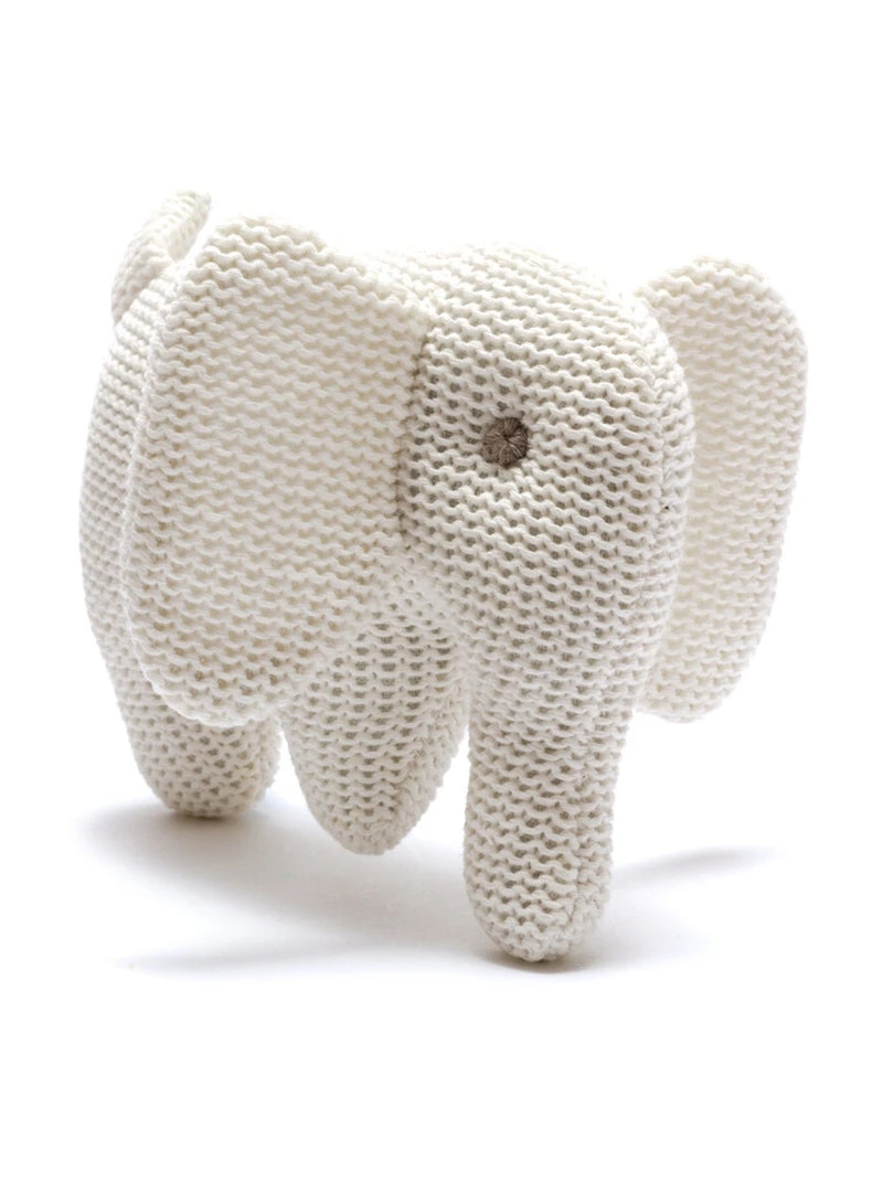 Best Years Ltd Organic Knitted Elephant Rattle Baby (0-24m) 3 Best Years Ltd Organic Knitted Elephant Rattle Baby (0-24m)