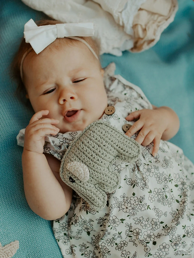 Pebble Organic Elephant Rattle Baby (0-24m) 4 Pebble Organic Elephant Rattle Baby (0-24m)