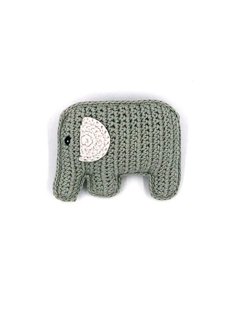 Pebble Organic Elephant Rattle Baby (0-24m) 3 Pebble Organic Elephant Rattle Baby (0-24m)
