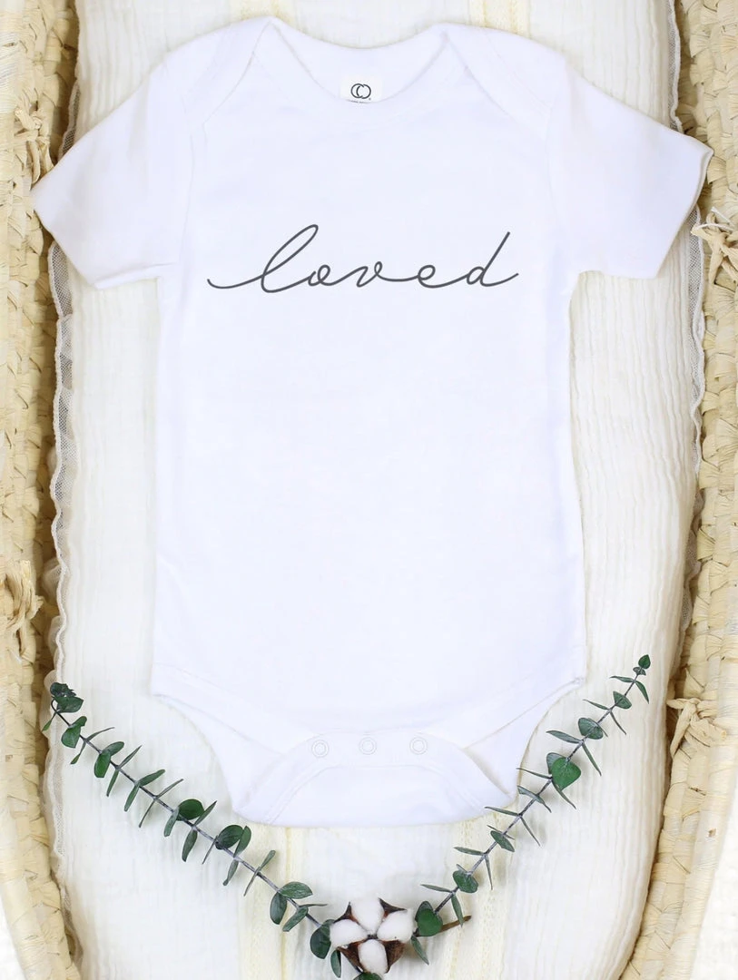 Little Nature Lover Loved Short Sleeve Bodysuit Baby (0-24m) 3 Little Nature Lover Loved Short Sleeve Bodysuit Baby (0-24m)