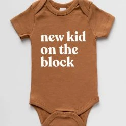 Glad Folk New Kid On The Block Short Sleeve Bodysuit