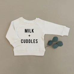Urban Baby Co. Baby (0-24m) Milk + Cuddles Organic Pullover