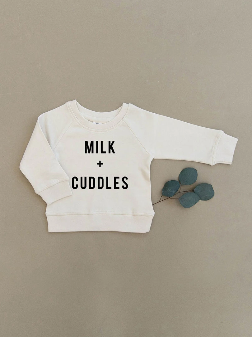 Urban Baby Co. Baby (0-24m) Milk + Cuddles Organic Pullover 3 Urban Baby Co. Baby (0-24m) Milk + Cuddles Organic Pullover