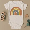 Urban Baby Co. Rainbow Short Sleeve Bodysuit 2 Urban Baby Co. Rainbow Short Sleeve Bodysuit