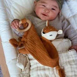 Colored Organics Sales Store 38 Cheengoo Organic Snuggle Lovie Blanket - Fawn Baby (0-24m)