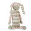 Pebble Organic Stripey Bunny Rattle 2 Pebble Organic Stripey Bunny Rattle