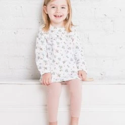 Colored Organics Baby (0-24m) Sorren Ruffle Long Sleeve Top