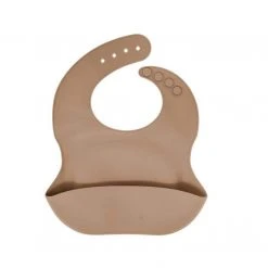 The Dearest Grey Silicone Bib Baby (0-24m)