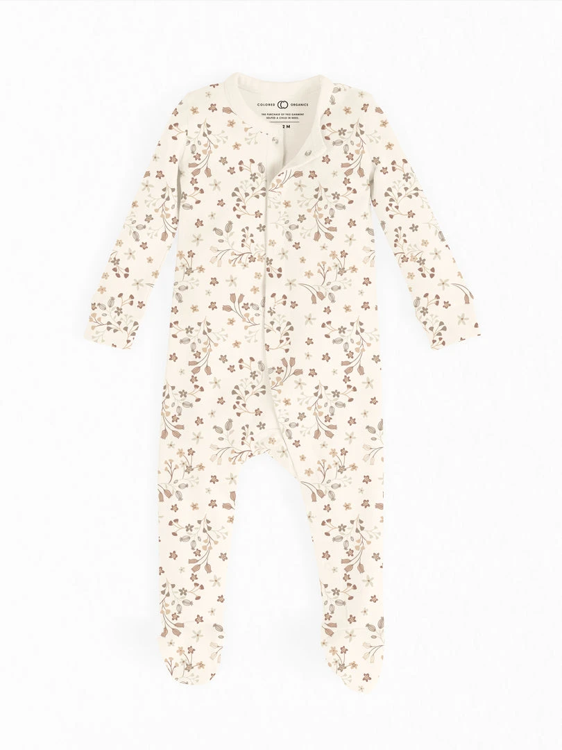 Colored Organics Baby (0-24m) Footed Sleeper 4 Colored Organics Baby (0-24m) Footed Sleeper
