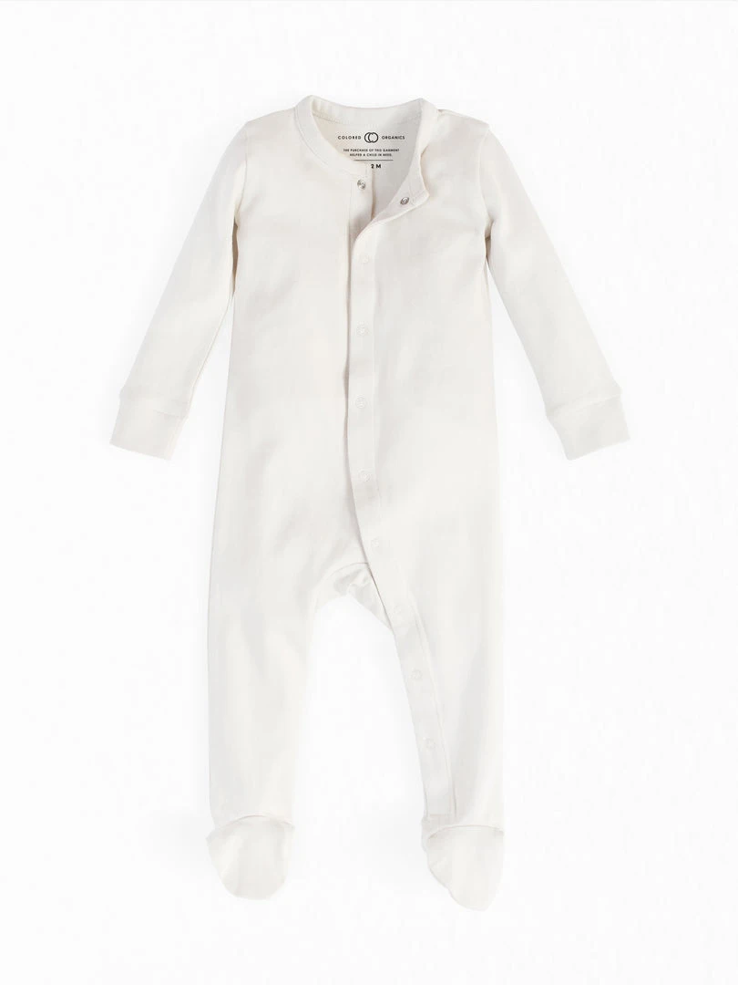 Colored Organics Baby (0-24m) Skylar Footed Sleeper 3 Colored Organics Baby (0-24m) Skylar Footed Sleeper