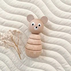 Pine And Pear Co Toys Wooden Bear Stacker Toy