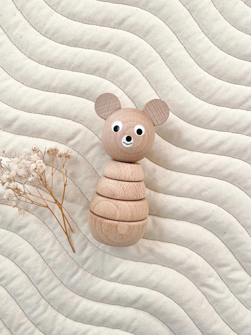 Pine And Pear Co Toys Wooden Bear Stacker Toy 3 Pine And Pear Co Toys Wooden Bear Stacker Toy