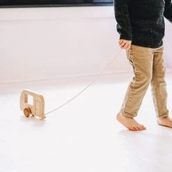 Clover And Birch Baby (0-24m) Wooden Camper Pull Behind Toy