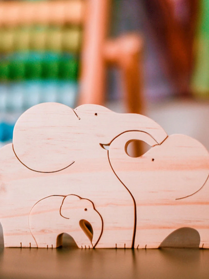 Kaspi Land Baby (0-24m) Elephants Puzzle 4 Kaspi Land Baby (0-24m) Elephants Puzzle