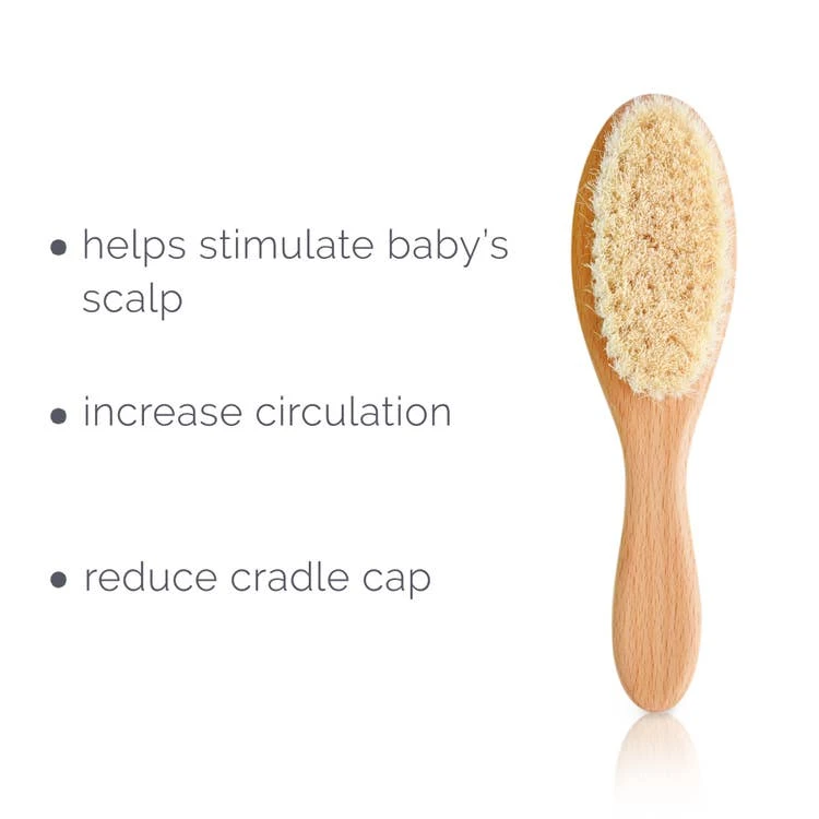 Natemia Wooden Hair Brush Set Baby (0-24m) 7 Natemia Wooden Hair Brush Set Baby (0-24m)