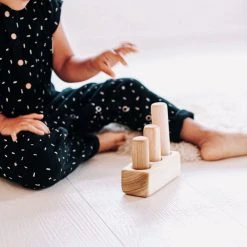 Clover And Birch Baby (0-24m) Wooden Peg Puzzle