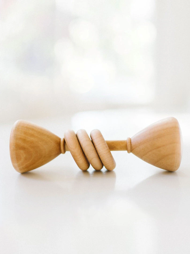 Bannor Toys Wooden Rattle Baby (0-24m) 3 Bannor Toys Wooden Rattle Baby (0-24m)