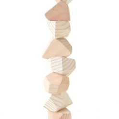 Rock Blocks Wooden Stacking Rocks Baby (0-24m) 7 Rock Blocks Wooden Stacking Rocks Baby (0-24m)