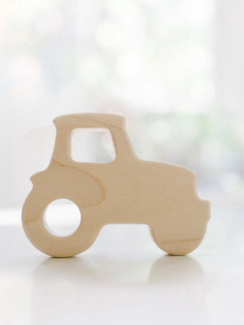 Bannor Toys Baby (0-24m) Wooden Tractor Grasping Toy 3 Bannor Toys Baby (0-24m) Wooden Tractor Grasping Toy