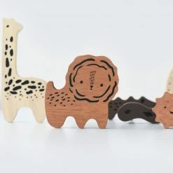 Wee Gallery Safari Animals Wooden Tray Puzzle Baby (0-24m)