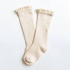 Little Stocking Co Lace Top Knee High Socks