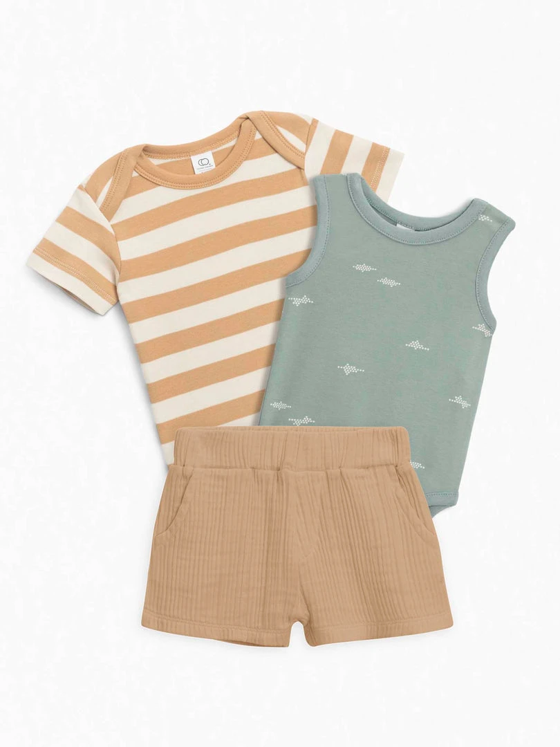 Colored Organics Baby (0-24m) Baby Summer Sets 4 Colored Organics Baby (0-24m) Baby Summer Sets